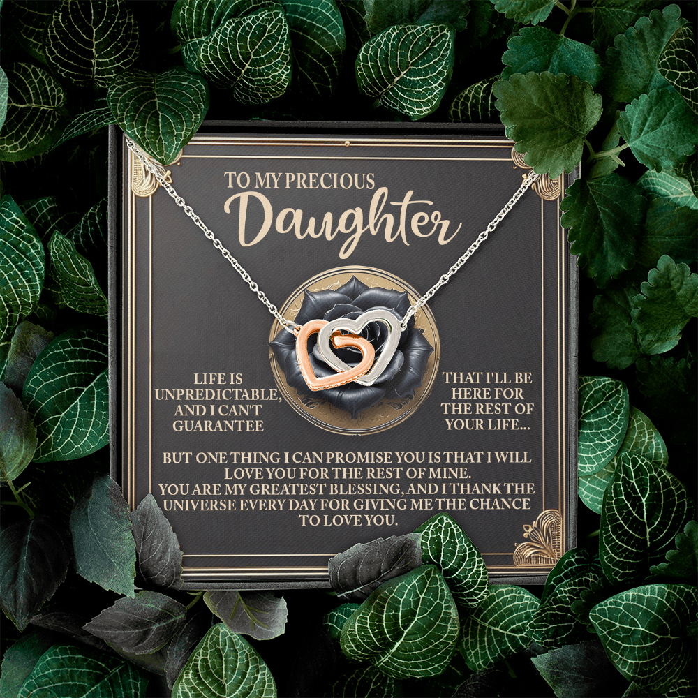 To My Precious Daughter Necklace, Necklaces For Daughter From Dad, For My Daughter Necklace, Necklaces From Dad To Daughter