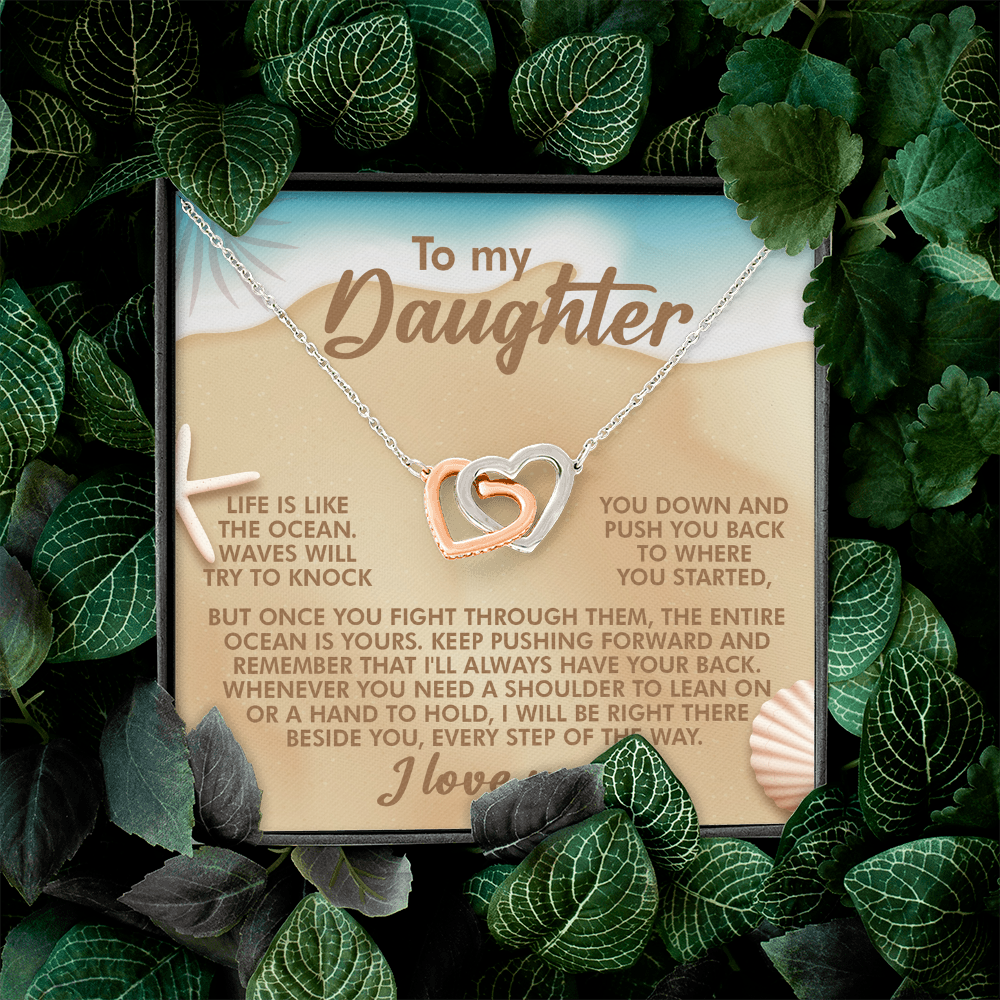 To My Daughter Necklace, For My Daughter From Dad, Adult Daughter Valentine's Gift, Necklace For Daughter From Mom And Dad