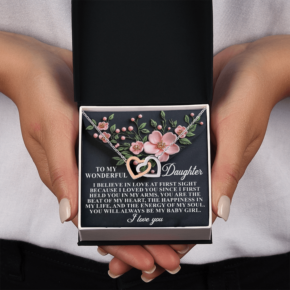 To My Wonderful Daughter Necklace, Beautiful Gift For Daughter From Dad Never Forget That I Love You Necklace, Necklace For My Daughter