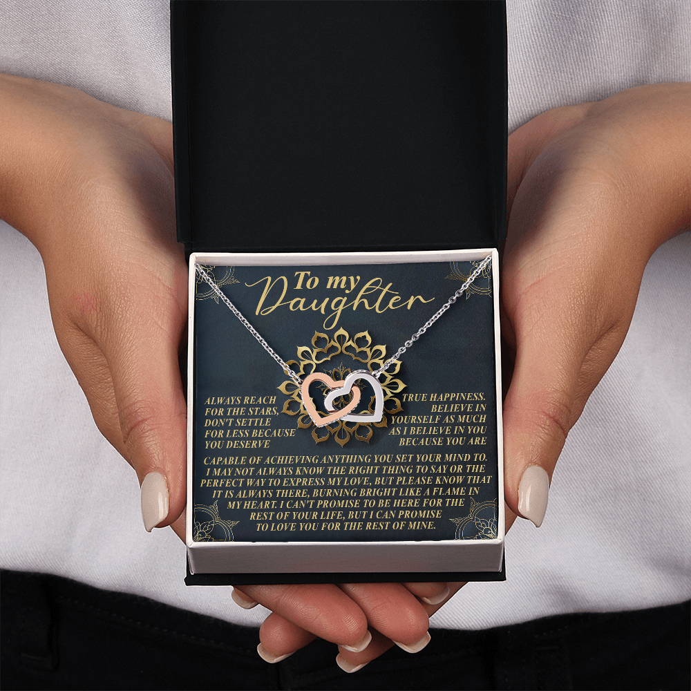 To My Daughter Necklace, Daddy To Daughter Necklace, Valentine For Daughter From Dad, Valentines From Dad To Daughter