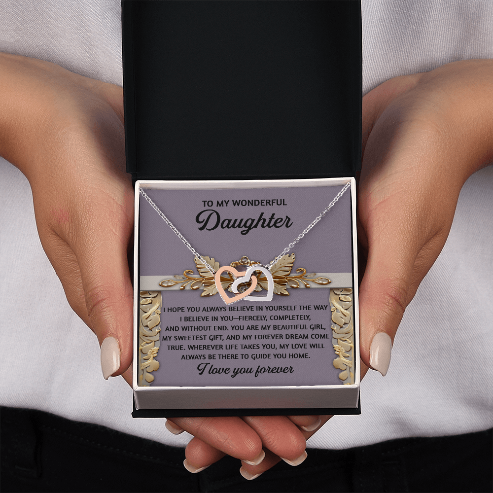 To My Wonderful Daughter Necklace, Matching Necklaces For Mom And Daughter, Gifts For Adult Daughter, Gifts For Adult Daughter From Mom