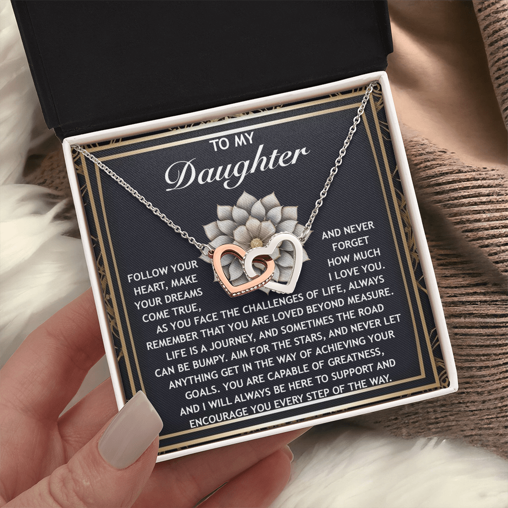 To My Daughter Necklace, Daughter Necklace From Mom, Birthday Gifts For Adult Daughter, Necklaces For Daughter From Dad