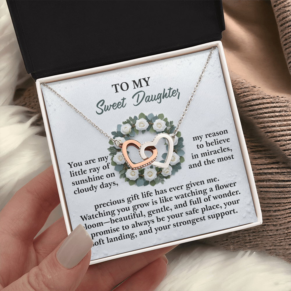 To My Sweet Daughter Necklace, Daughter Birthday Card From Mom, Birthday Gifts For Adult Daughter, Daughter Gifts From Mom Unique