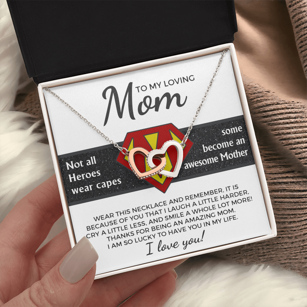 To My Loving Mom Necklace, Jewelry Mother Day Gift, I Love My Mom Necklace, Gifts For Mexican Moms, Birthday Gift Boyfriends Mom