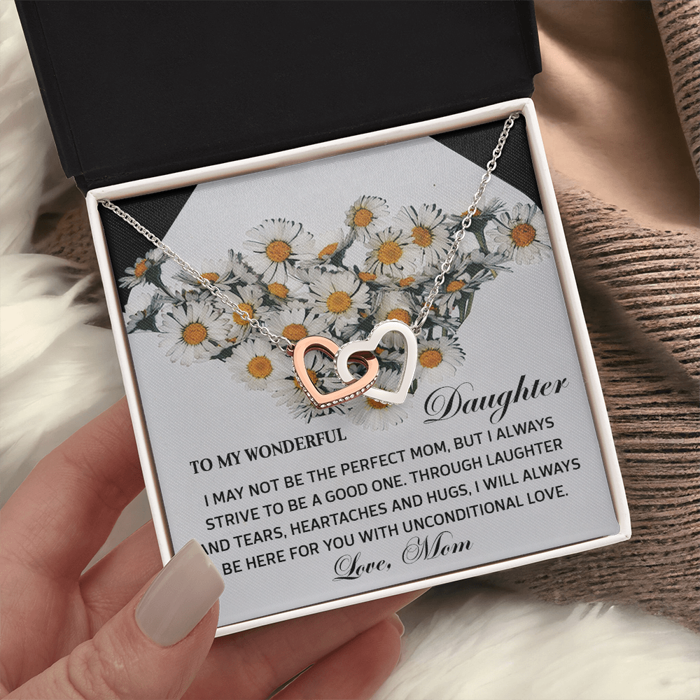 To My Wonderful Daughter Necklace, Daughter Gifts From Mom Unique, Mother Daughter Necklace, My Daughter Gifts From Mom