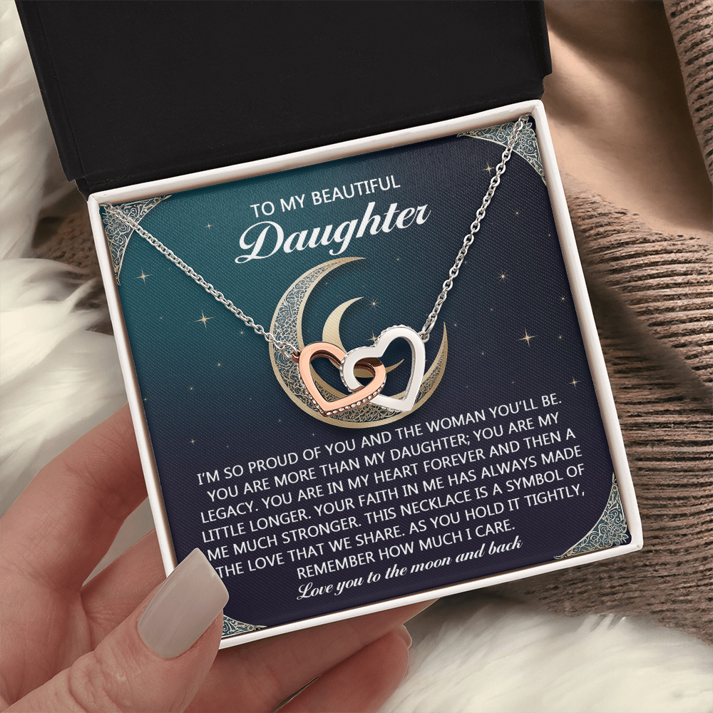 To My Beautiful Daughter Necklace, For My Daughter Necklace, Daughter Gifts From Mom, For My Daughter From Mom