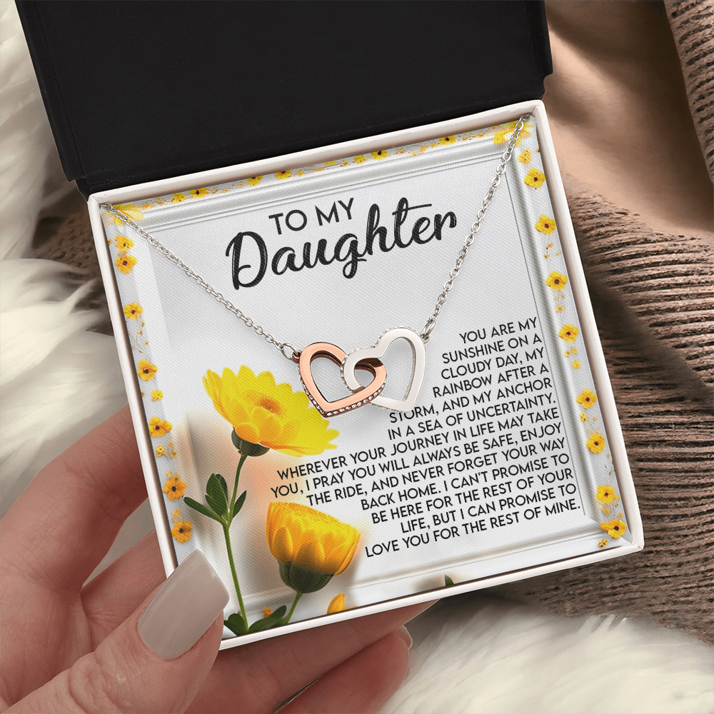 To My Daughter Necklace, Valentine Gift For Daughter From Mom And Dad, Matching Necklaces For Mom And Daughter, To My Beautiful Daughter