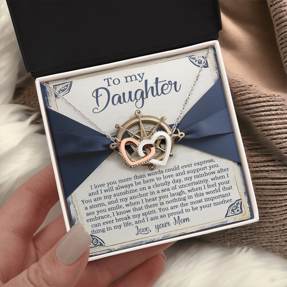 To My Daughter Necklace, For My Daughter From Mom, Mother Day Gifts For Daughters Adult, Mothers Day Giftfrom Daughter