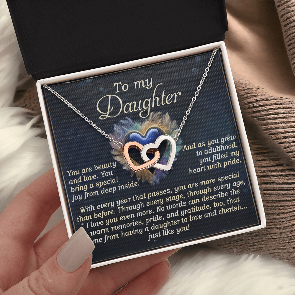 To My Daughter Necklace, For My Daughter From Dad, Daughter Gift From Dad, Daughter Necklaces From Mom
