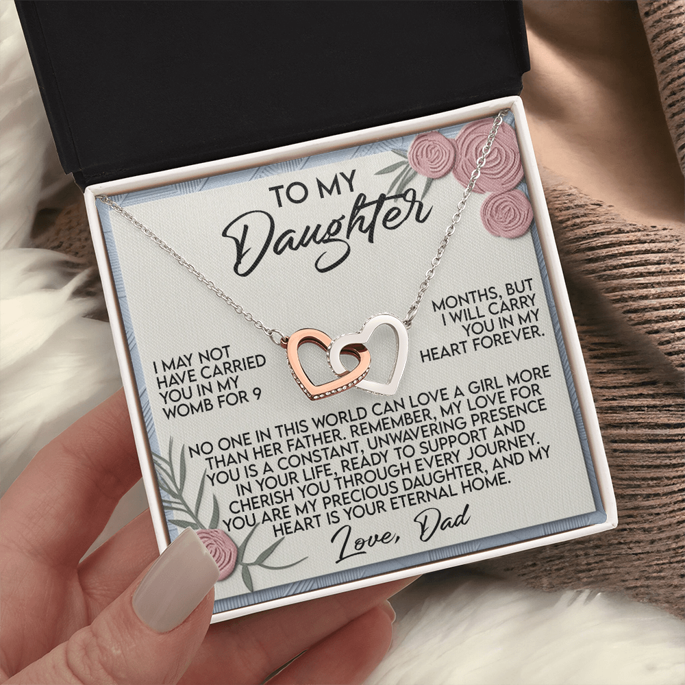 To My Daughter Necklace, Daughter Necklace From Dad, To My Daughter Necklace From Dad, Dad To Daughter Necklace