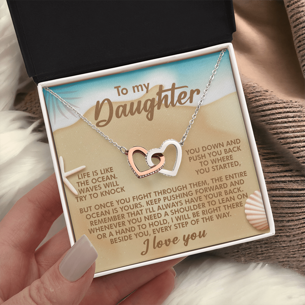 To My Daughter Necklace, For My Daughter From Dad, Adult Daughter Valentine's Gift, Necklace For Daughter From Mom And Dad