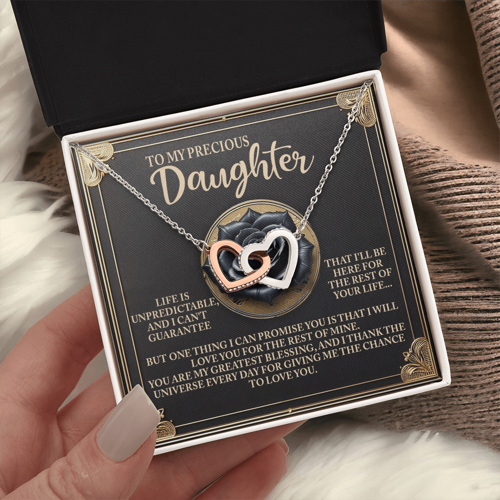 To My Precious Daughter Necklace, Necklaces For Daughter From Dad, For My Daughter Necklace, Necklaces From Dad To Daughter