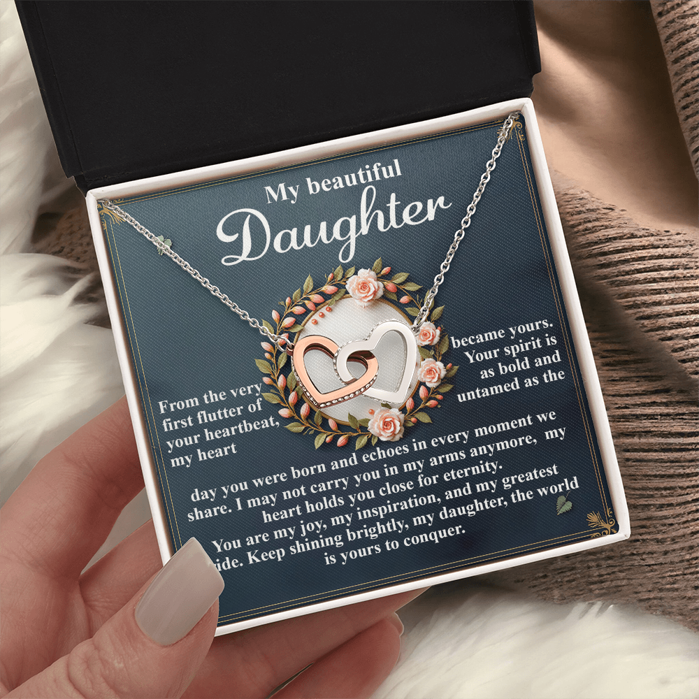 My Beautiful Daughter Necklace, My Daughter Gifts From Dad, Gifts For Daughter From Mom, Mom And Daughter Necklaces