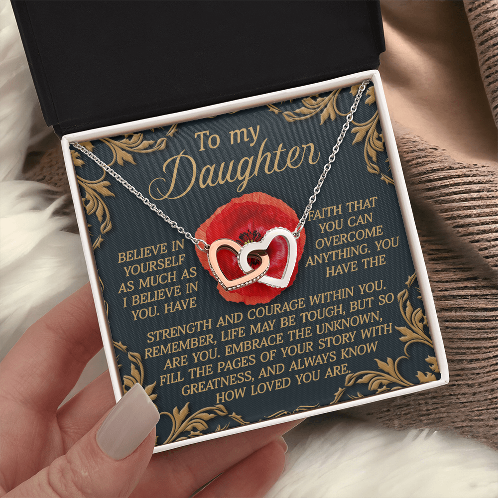 To My Daughter Necklace, Birthday Card For Adult Daughter, Adult Daughter Birthday Gifts, Bonus Daughter Gifts Unique