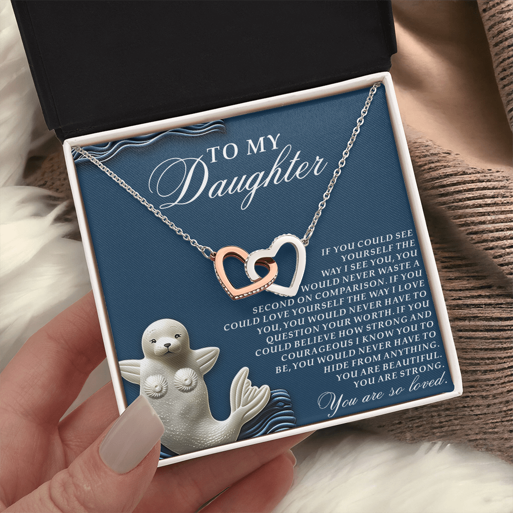 To My Daughter Necklace, Daughter Necklace From Dad, Birthday Gifts For Adult Daughter, Daughter Jewelry From Mom