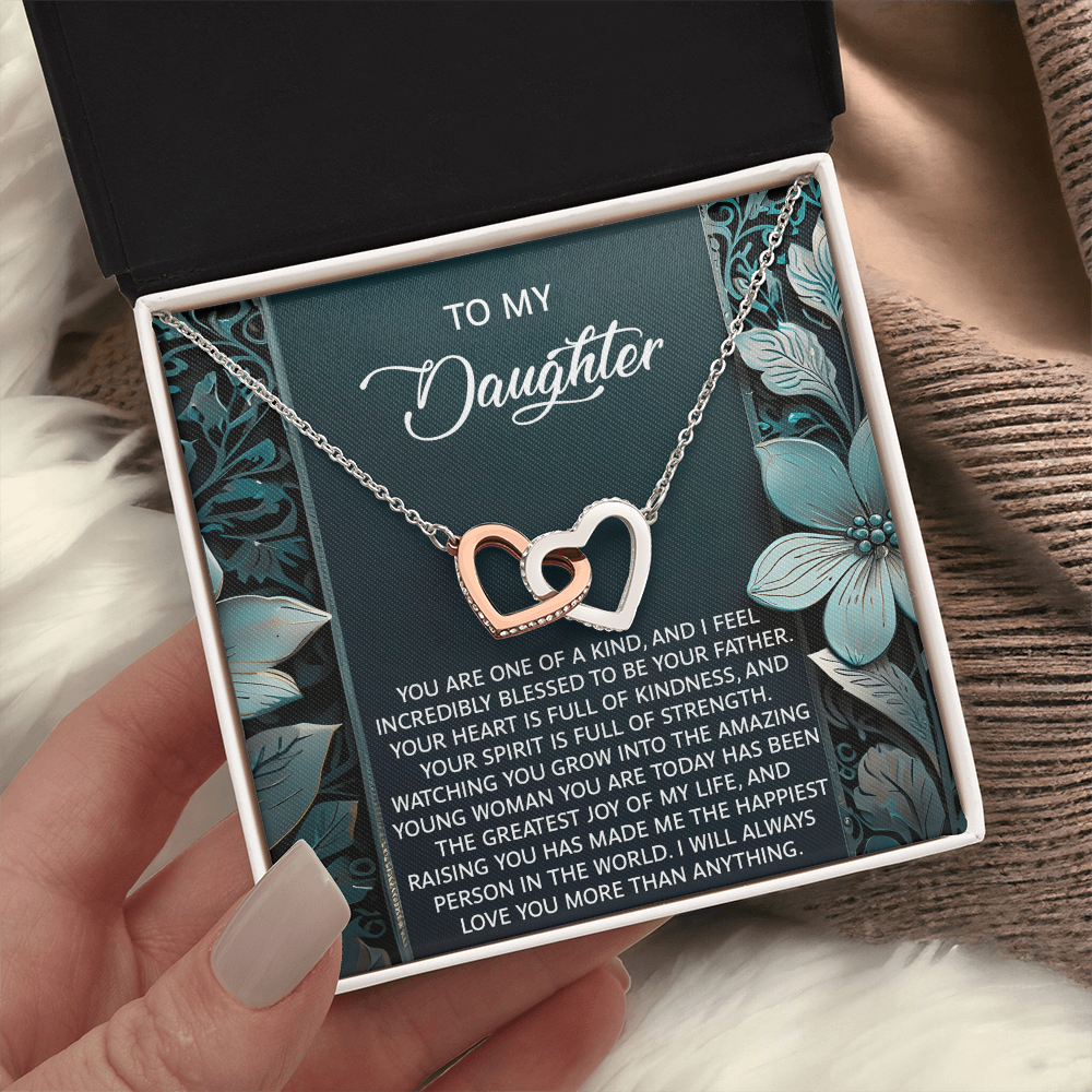 To My Daughter Necklace, Dad And Daughter Necklaces, Daughter Birthday Gifts From Mom, For My Daughter From Dad