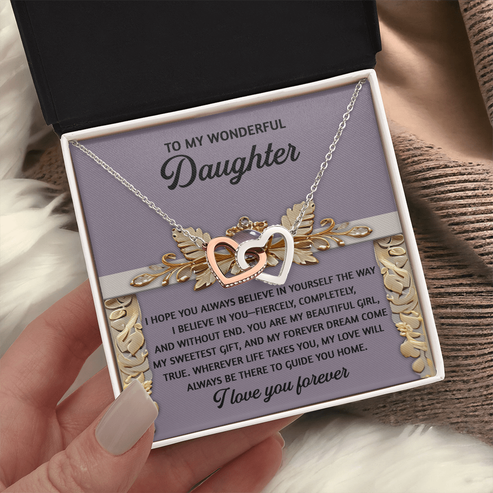 To My Wonderful Daughter Necklace, Matching Necklaces For Mom And Daughter, Gifts For Adult Daughter, Gifts For Adult Daughter From Mom