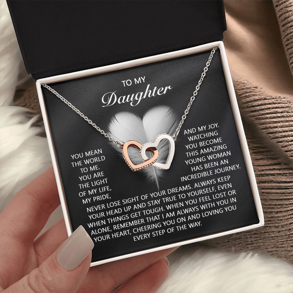 To My Daughter Necklace, To My Daughter From Dad, Birthday Gift For Adult Daughter, Daughter Necklace From Mom And Dad