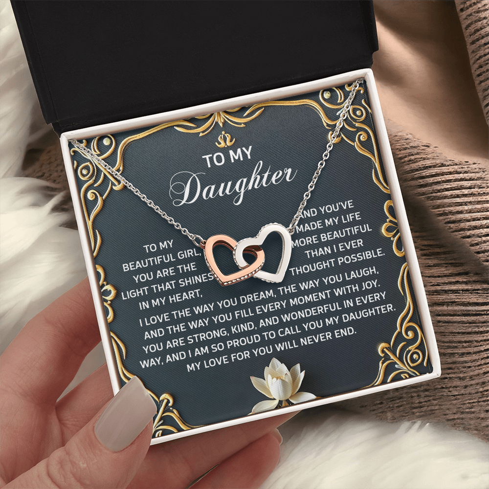 To My Daughter Necklace, Jewelry For Daughter From Mom, Graduation Gift For Daughter, To My Daughter Necklace From Mom