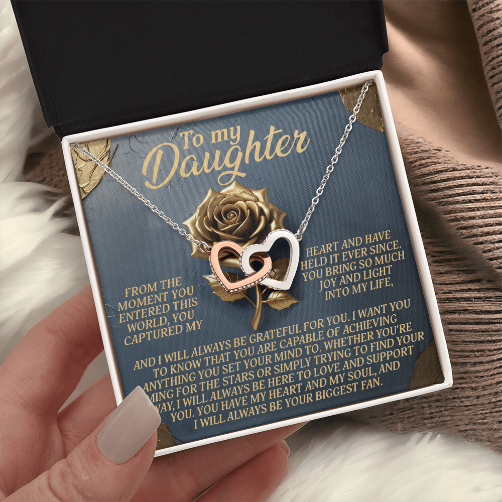 To My Daughter Necklace, To My Bonus Daughter Necklace, Daughter Valentines Gifts From Dad, Gift For My Daughter From Dad