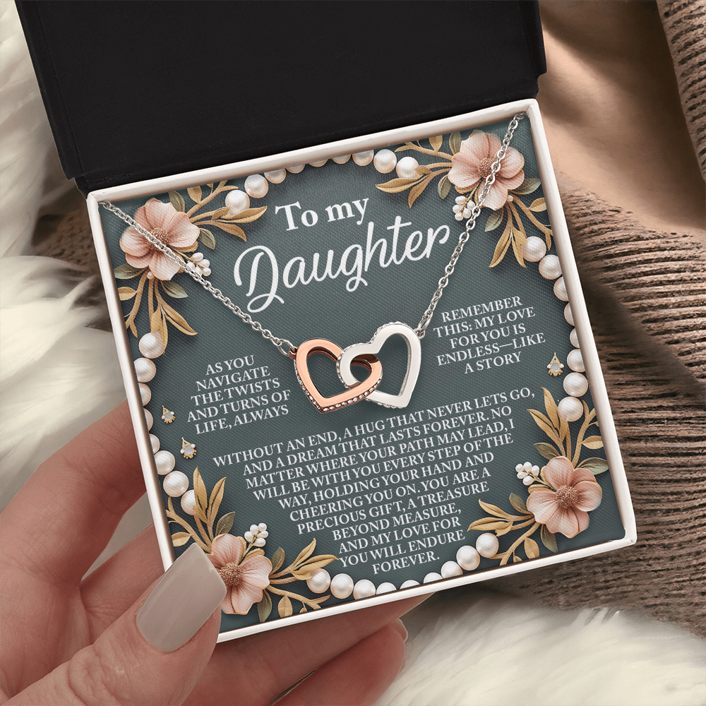 To My Daughter Necklace, For My Daughter From Dad, To My Daughter Necklace From Mom, To My Daughter Necklace From Dad
