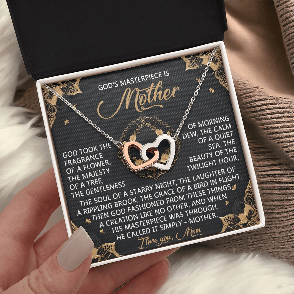 God's Masterpiece Mother Necklace, Mom Birthday Gift From Son, 1st Mothers Day Necklace For New Mom, Gift For Mom Spanish