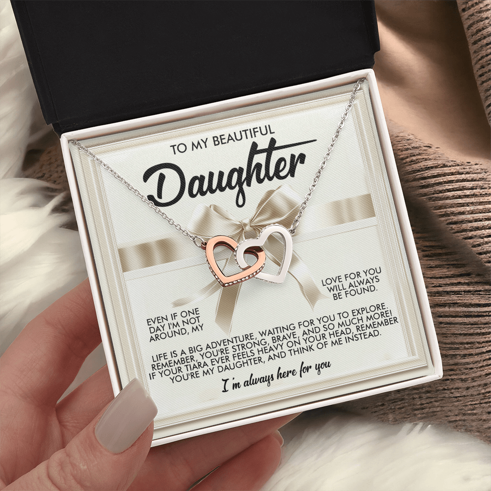 To My Beautiful Daughter Necklace, Beautiful Gift For Daughter From Dad Never Forget That I Love You Necklace,