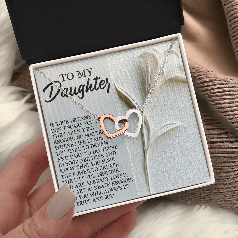 To My Daughter Necklace, Necklace For Daughter From Mom, Graduation Gift For Daughter, Necklace For My Daughter