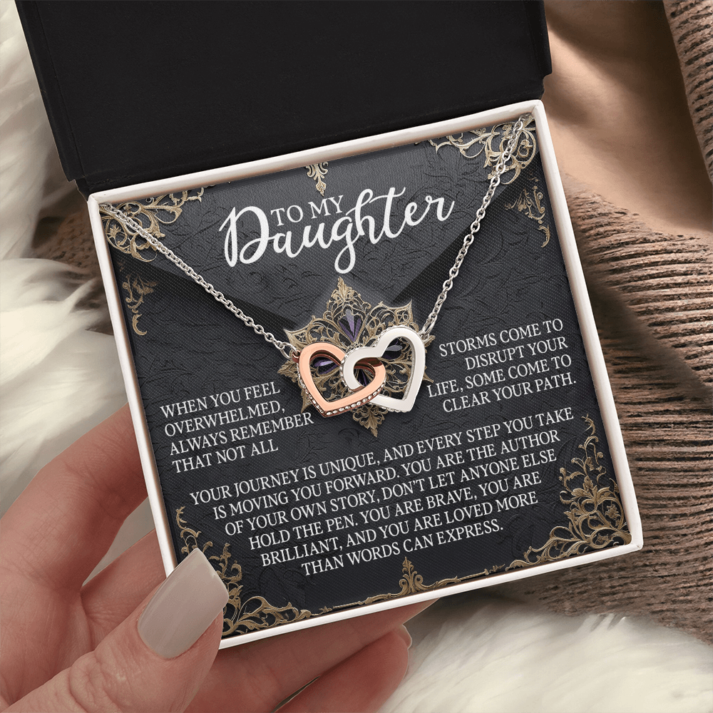 To My Daughter Necklace, For My Daughter From Dad, Daughter Gift From Dad, Daughter Necklaces From Mom