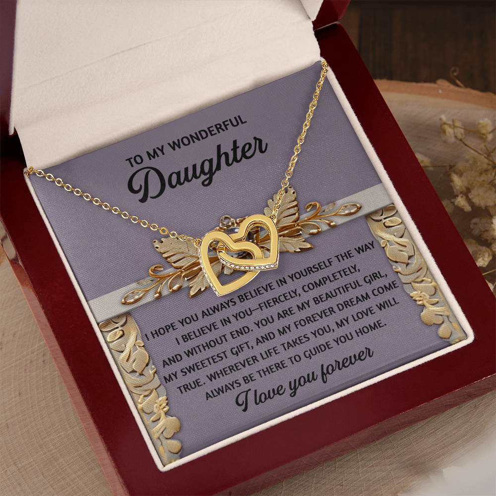 To My Wonderful Daughter Necklace, Matching Necklaces For Mom And Daughter, Gifts For Adult Daughter, Gifts For Adult Daughter From Mom