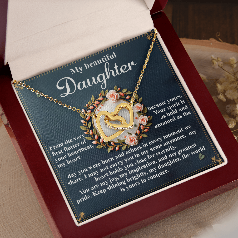 My Beautiful Daughter Necklace, My Daughter Gifts From Dad, Gifts For Daughter From Mom, Mom And Daughter Necklaces