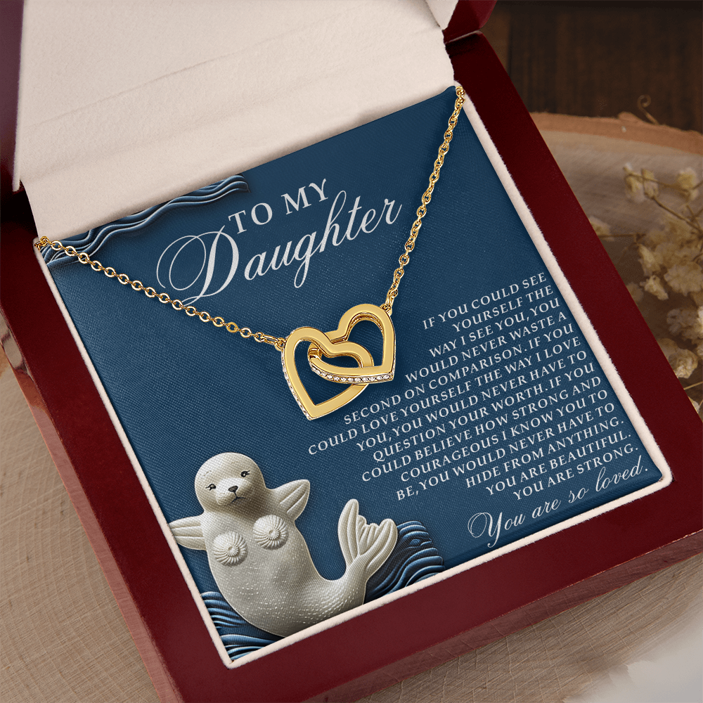 To My Daughter Necklace, Daughter Necklace From Dad, Birthday Gifts For Adult Daughter, Daughter Jewelry From Mom