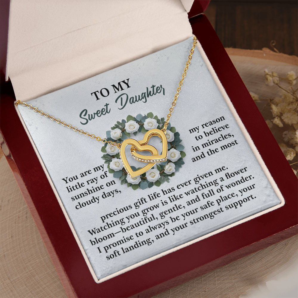 To My Sweet Daughter Necklace, Daughter Birthday Card From Mom, Birthday Gifts For Adult Daughter, Daughter Gifts From Mom Unique