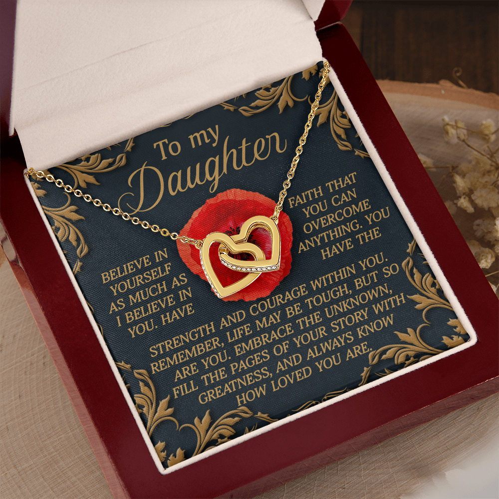 To My Daughter Necklace, Birthday Card For Adult Daughter, Adult Daughter Birthday Gifts, Bonus Daughter Gifts Unique