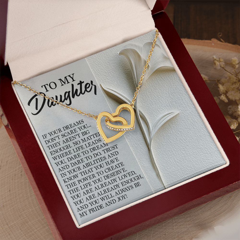 To My Daughter Necklace, Necklace For Daughter From Mom, Graduation Gift For Daughter, Necklace For My Daughter