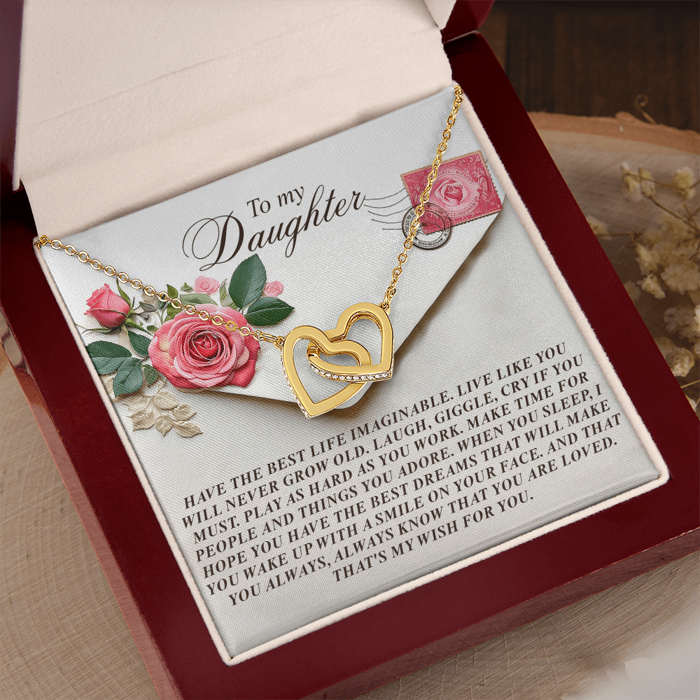 To My Daughter Necklace, Daughter Necklace From Daddy, Birthday Gifts For Daughter Adult, Daughter Necklace From Daddy