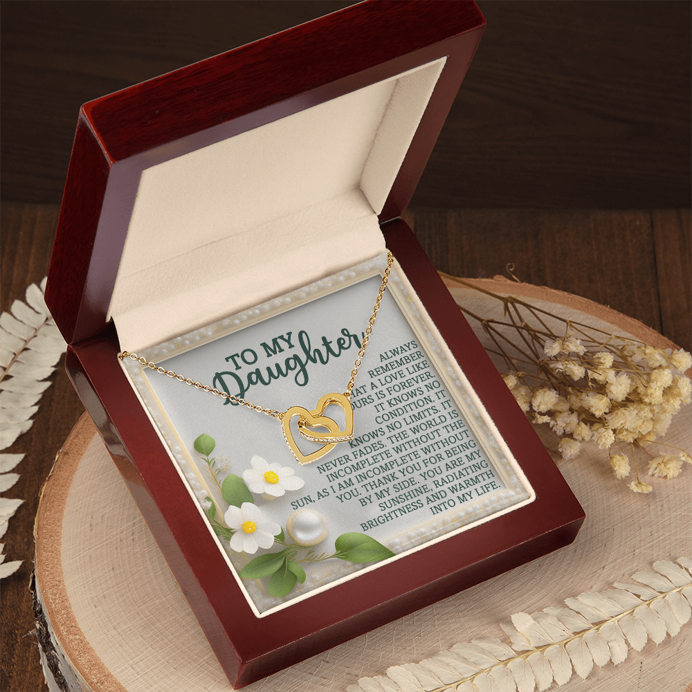 To My Daughter Necklace, Necklace For Daughter From Dad, Gifts From Mom To Daughter, Necklace For Daughter From Mom