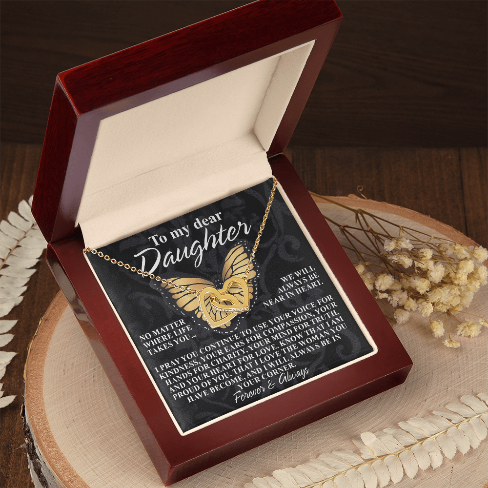 To My Dear Daughter Necklace, Necklace For Daughter From Mom, Graduation Gift For Daughter, Necklace For My Daughter