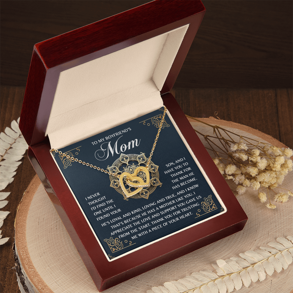 To My Boyrfriend's Mom Necklace, Boyfriends Mom Mothers Day Gift, Christmas Presents For Bf Mom, Christmas Gifts For Bfs Mom