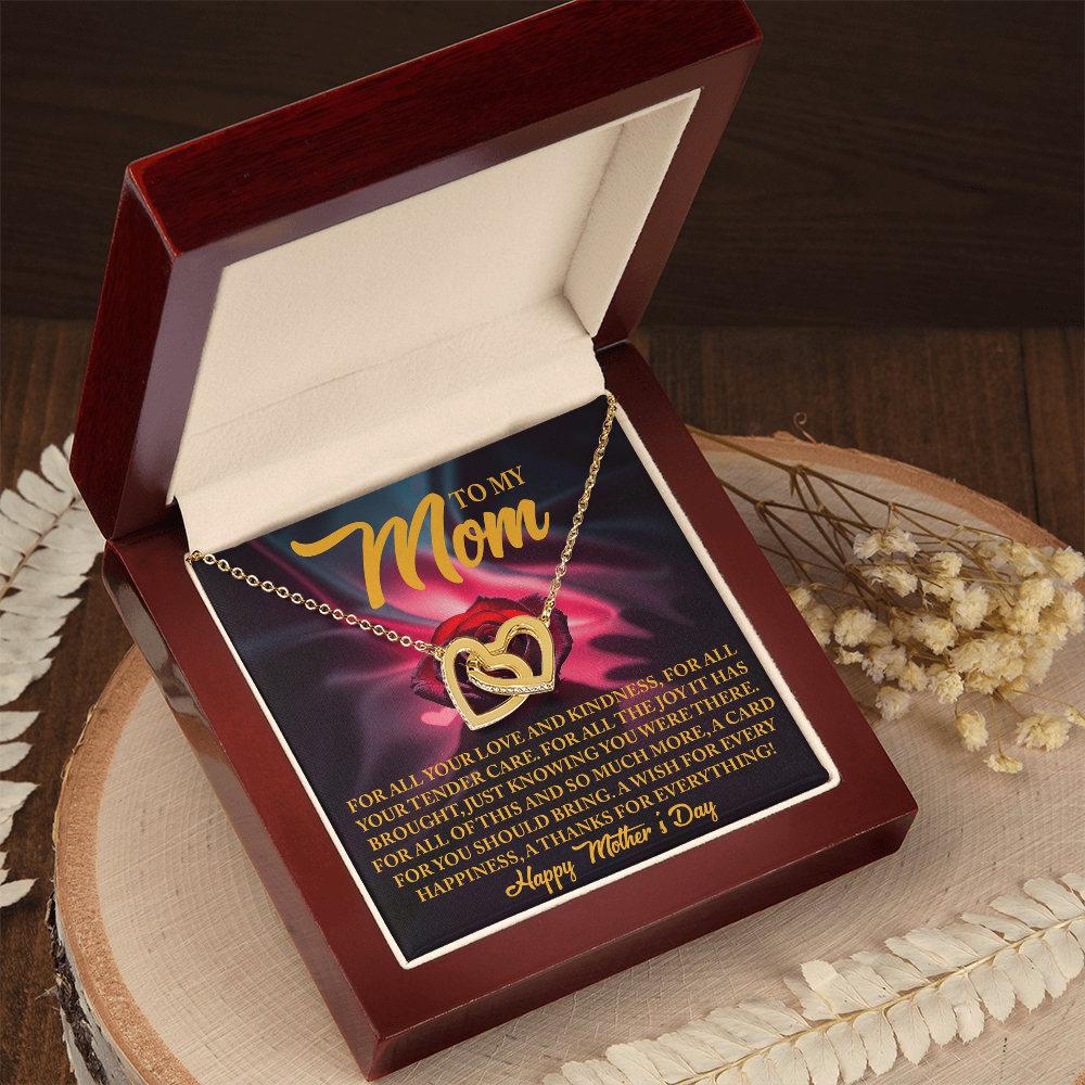 To My Mom Necklace, Necklace Mom From Daughter, Message Card Necklace Gift, Mothers Day Gifts For Mom In Spanish