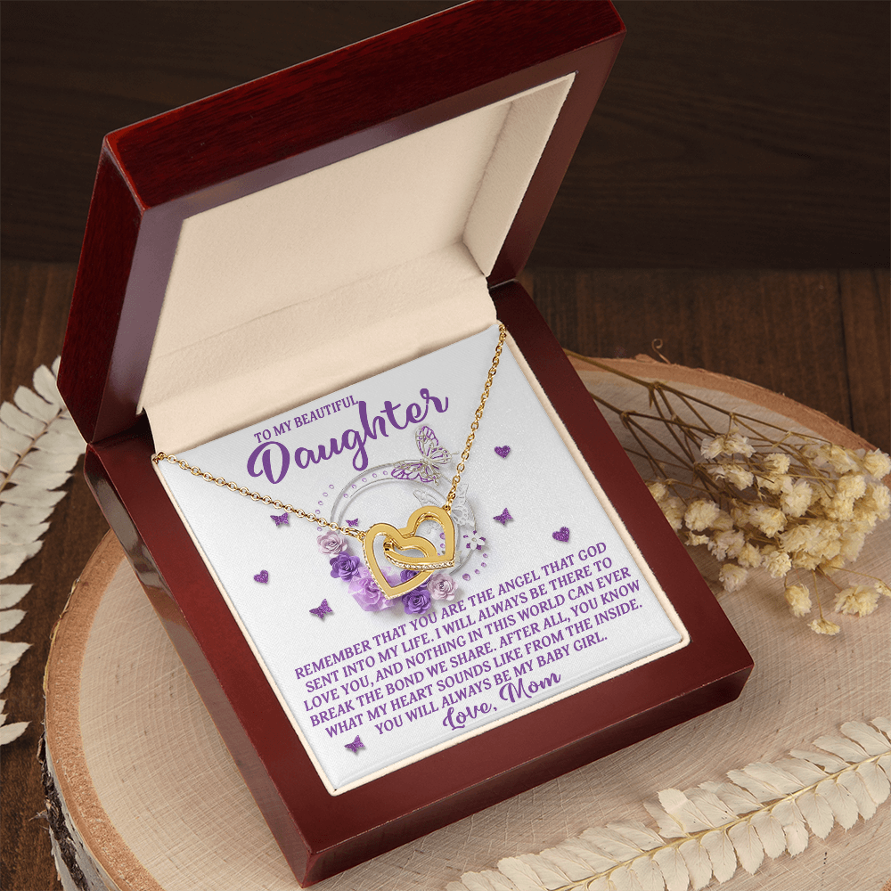 To My Beautiful Daughter Necklace, To My Daughter From Mom, Matching Necklaces For Mom And Daughter, My Daughter Necklace From Mom