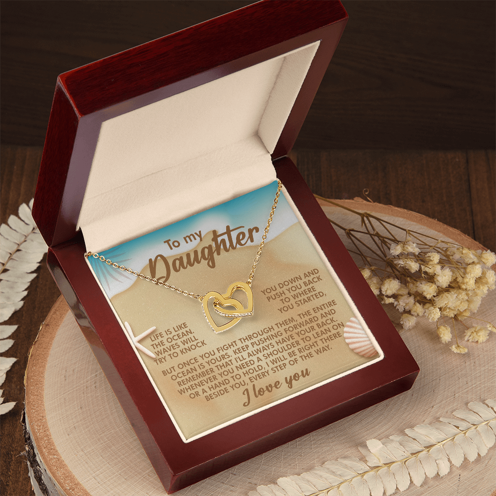 To My Daughter Necklace, For My Daughter From Dad, Adult Daughter Valentine's Gift, Necklace For Daughter From Mom And Dad
