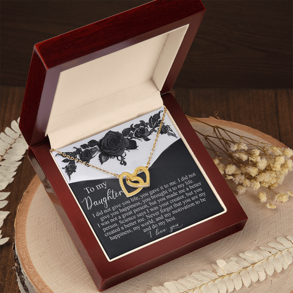 To My Daughter Necklace, Adult Daughter Valentine Gift, Valentines Gifts For My Daughter, Girls Necklace From Dad
