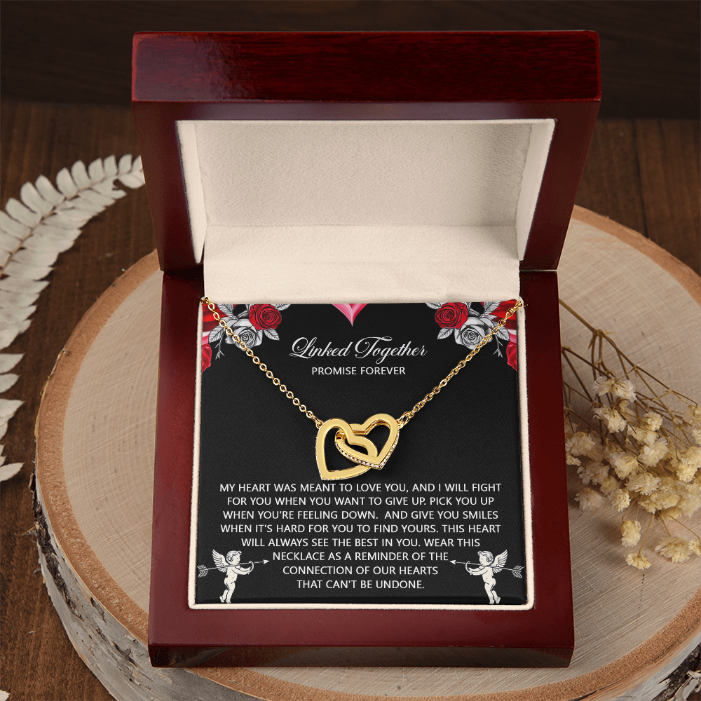 Linked Together Promise Forever Necklace, Valentine's Day Gifts For Women, Best Valentine Gifts For Wife, Valentine's For Her, Female Valentine Gifts