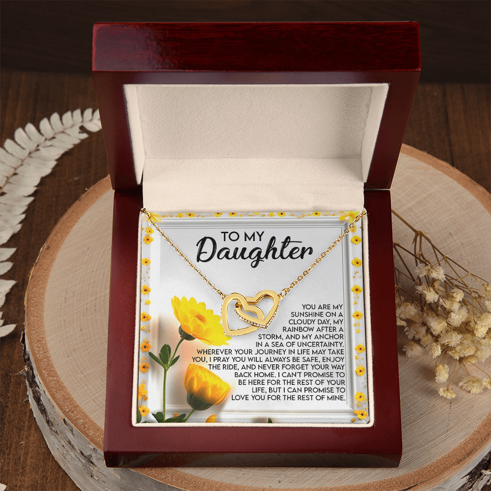 To My Daughter Necklace, Valentine Gift For Daughter From Mom And Dad, Matching Necklaces For Mom And Daughter, To My Beautiful Daughter