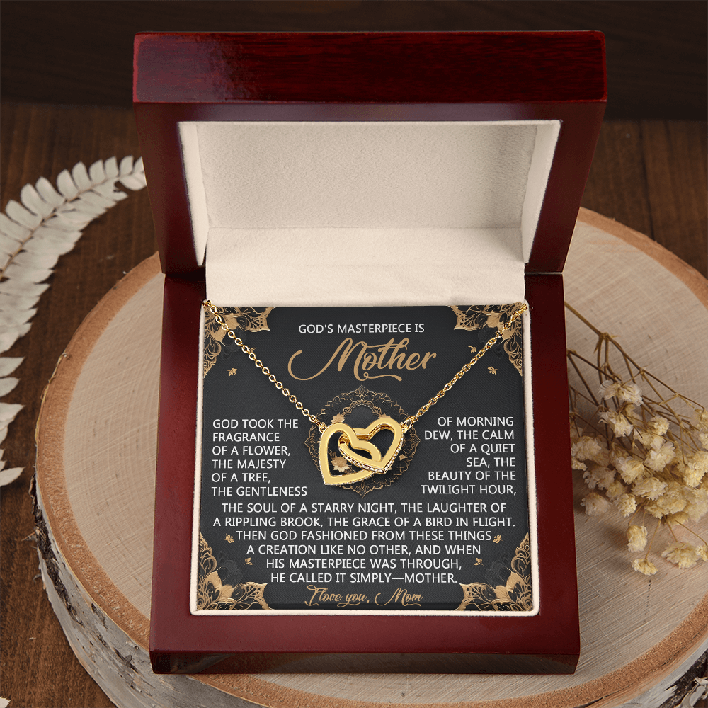 God's Masterpiece Mother Necklace, Mom Birthday Gift From Son, 1st Mothers Day Necklace For New Mom, Gift For Mom Spanish