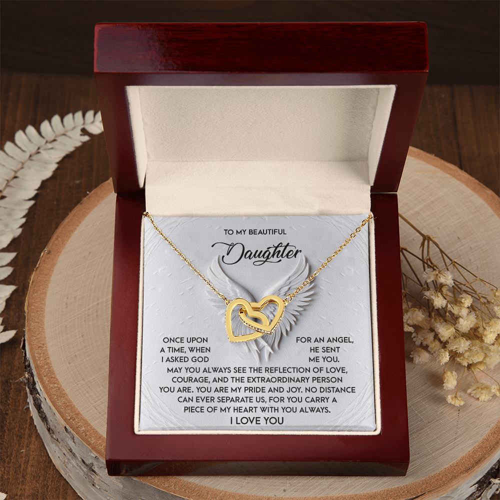 To My Beautiful Daughter Necklace, To My Daughter Necklace From Dad, Mother Daughter Gifts From Mom, To My Daughter Necklace From Mom