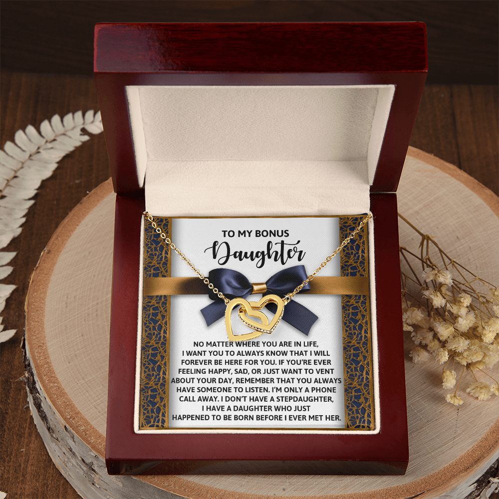 To My Bonus Daughter Necklace, Bonus Daughter Gifts Unique, Dad To Daughter Necklace, Christmas Gifts For Adult Daughter