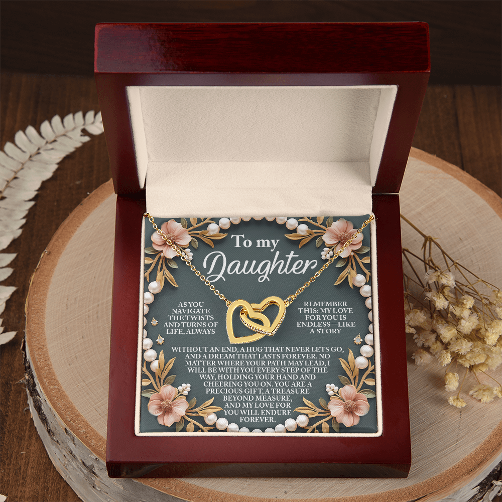 To My Daughter Necklace, For My Daughter From Dad, To My Daughter Necklace From Mom, To My Daughter Necklace From Dad