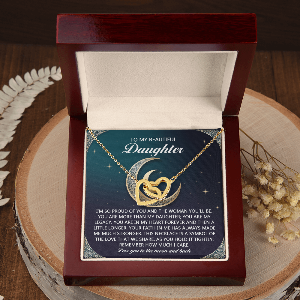 To My Beautiful Daughter Necklace, For My Daughter Necklace, Daughter Gifts From Mom, For My Daughter From Mom